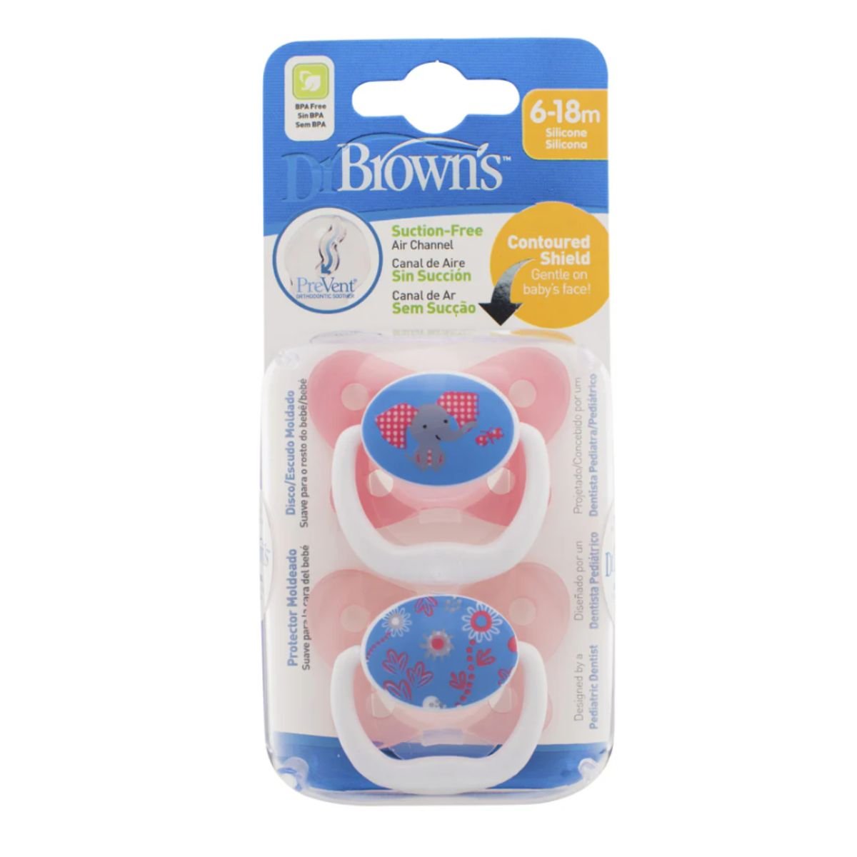 Dr. Brown'sDr Brown's PreVent Butterfly Shield SootherPacifiers - Babies Mart Australia