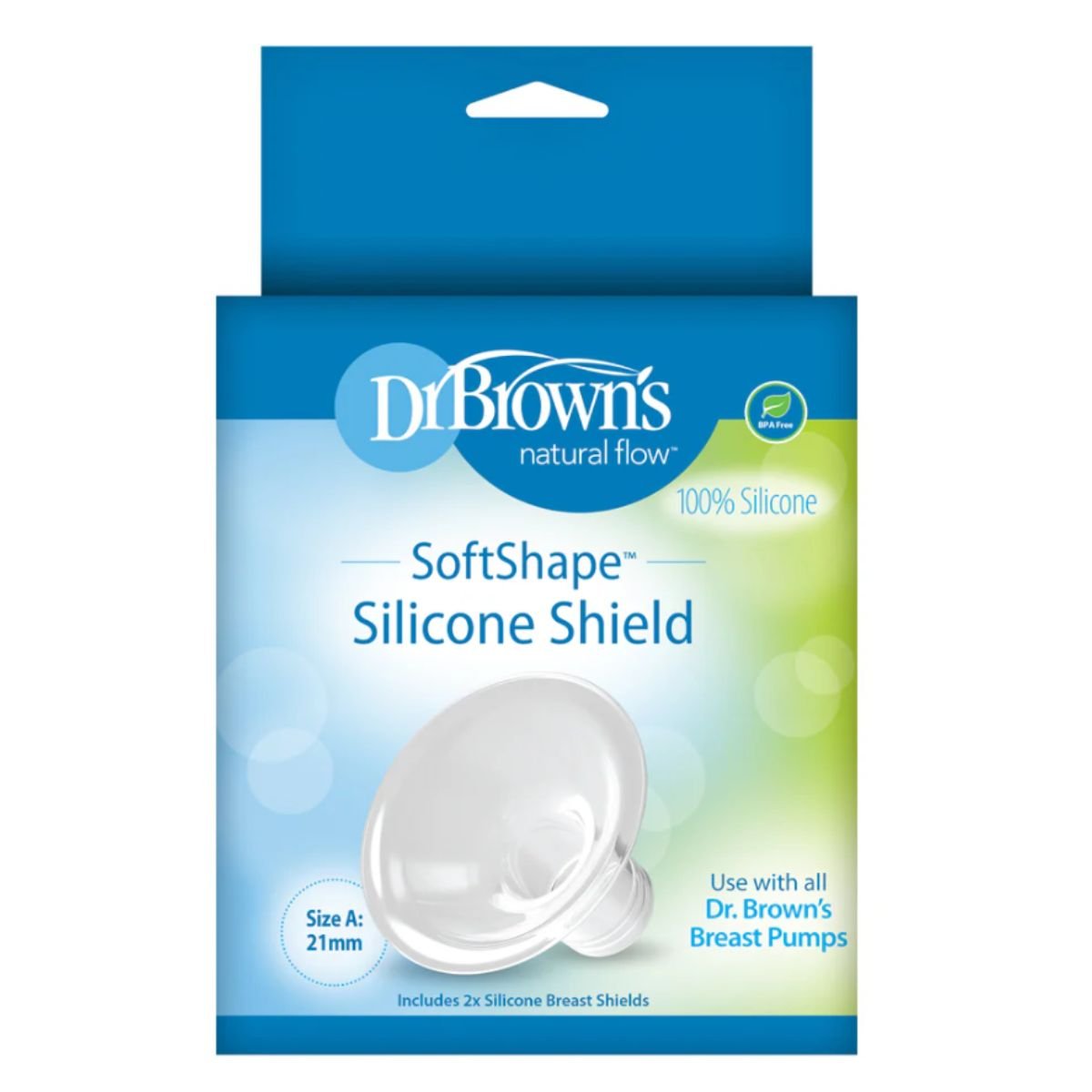 Dr. Brown'sDr Brown's SoftShape™ Silicone Shields, 2 - PackBreast Shield - Babies Mart Australia
