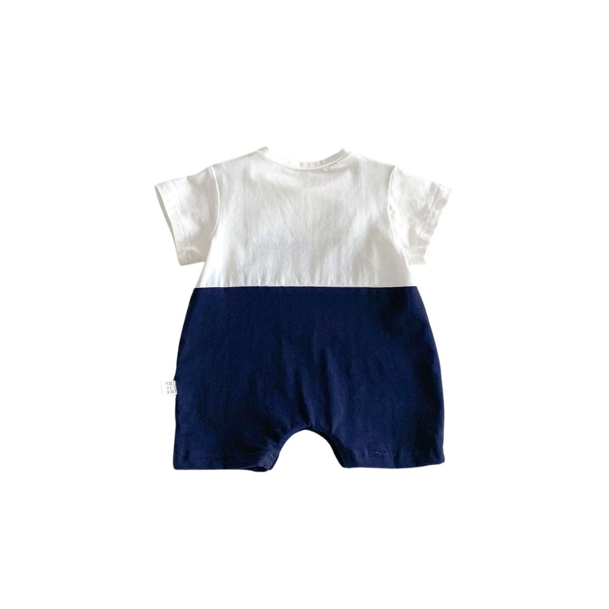 Feather & Fawn Bear Pocket Navy Romper Baby Clothes