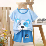 Feather & Fawn BreezePlay cotton baby tee and shorts set