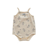 Feather & Fawn Breezy Summer Sleeveless Bodysuit | 100% Soft Cotton Baby Clothes