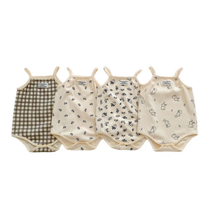 Feather & Fawn Breezy Summer Sleeveless Bodysuit | 100% Soft Cotton Baby Clothes