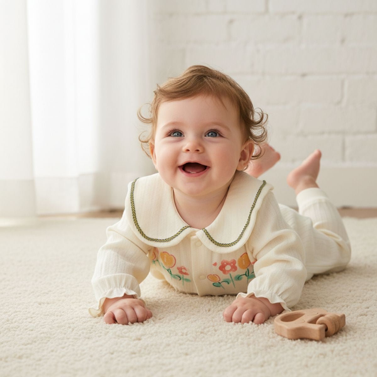 Feather & Fawn CozySoft Printed Baby Romper Collection Baby Clothes