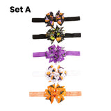 Feather & Fawn Halloween Baby Bow Headbands | Set A or Set B Halloween