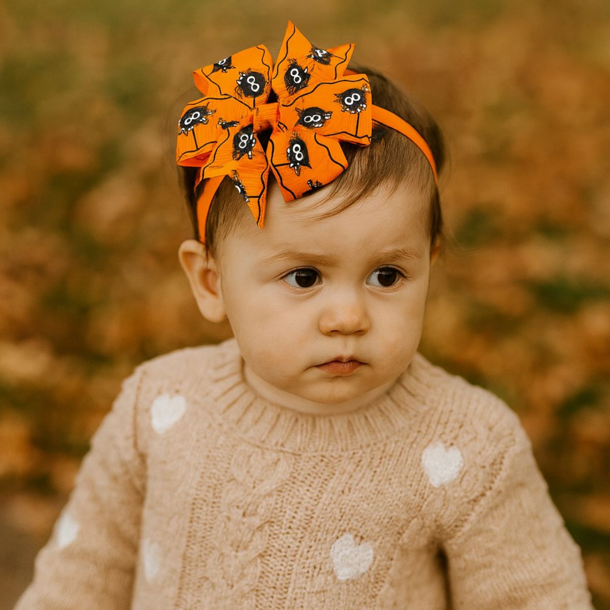 Feather & Fawn Halloween Baby Bow Headbands | Set A or Set B Halloween