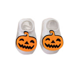 Feather & Fawn Halloween Baby Socks | Pumpkin or Bat Design (0 - 6 Months) Halloween