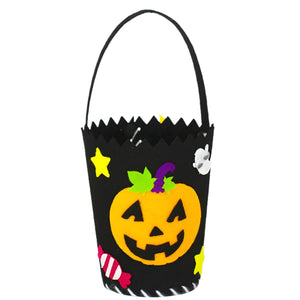 Feather & Fawn Halloween Felt Candy Bucket | Pumpkin or Haunted House Design Halloween