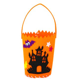 Feather & Fawn Halloween Felt Candy Bucket | Pumpkin or Haunted House Design Halloween