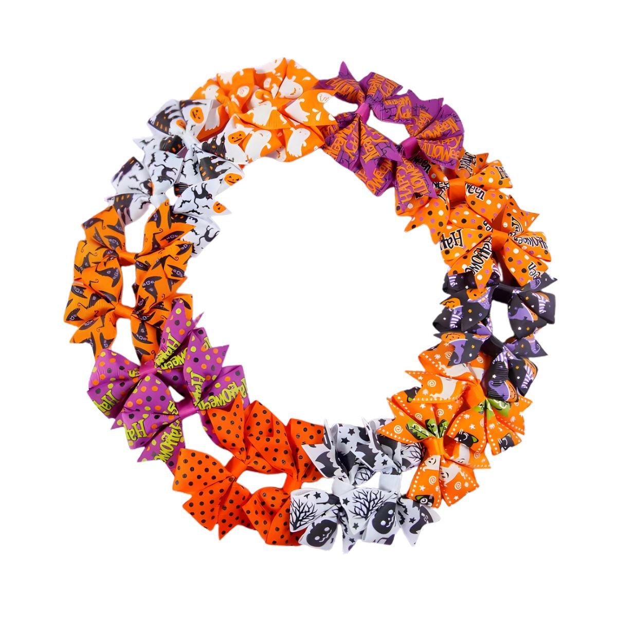 Feather & Fawn Halloween Hair Bow Clip | 2 - Piece Set (Assorted Designs) Halloween