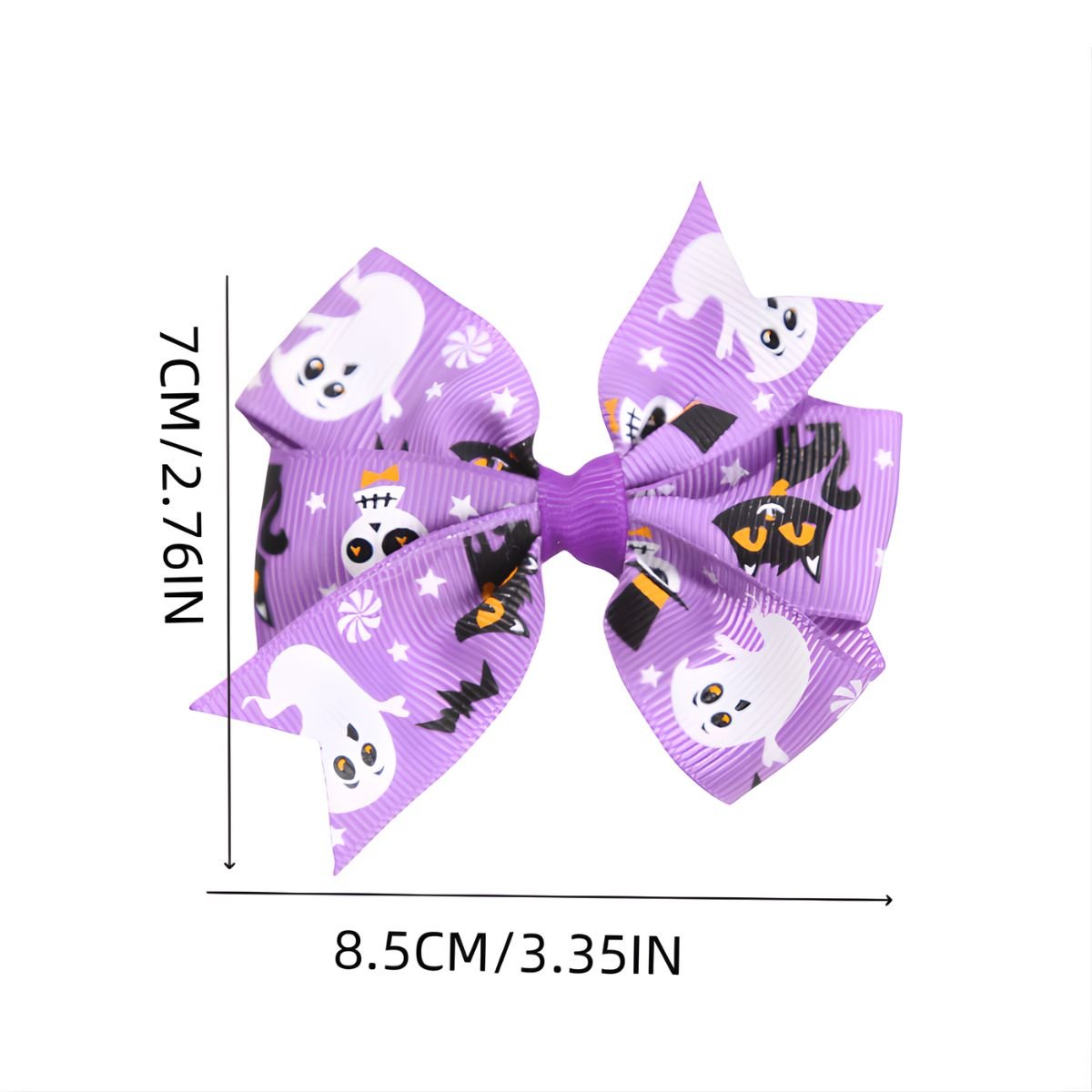 Feather & Fawn Halloween Hair Bow Clip | 2 - Piece Set (Assorted Designs) Halloween