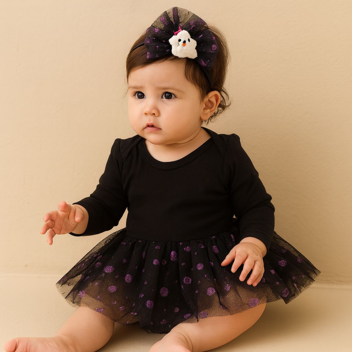 Feather & Fawn Halloween Headband | Pumpkin or Ghost Design Halloween
