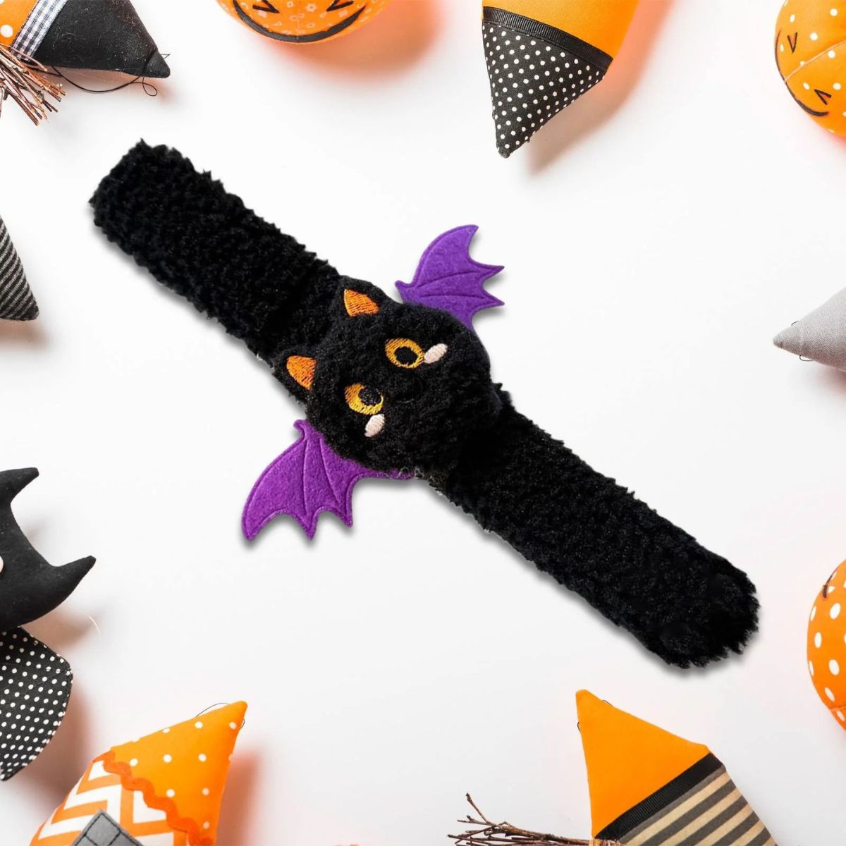 Feather & Fawn Halloween Snap Bracelet | Pumpkin, Ghost, Cat, or Bat Design Halloween