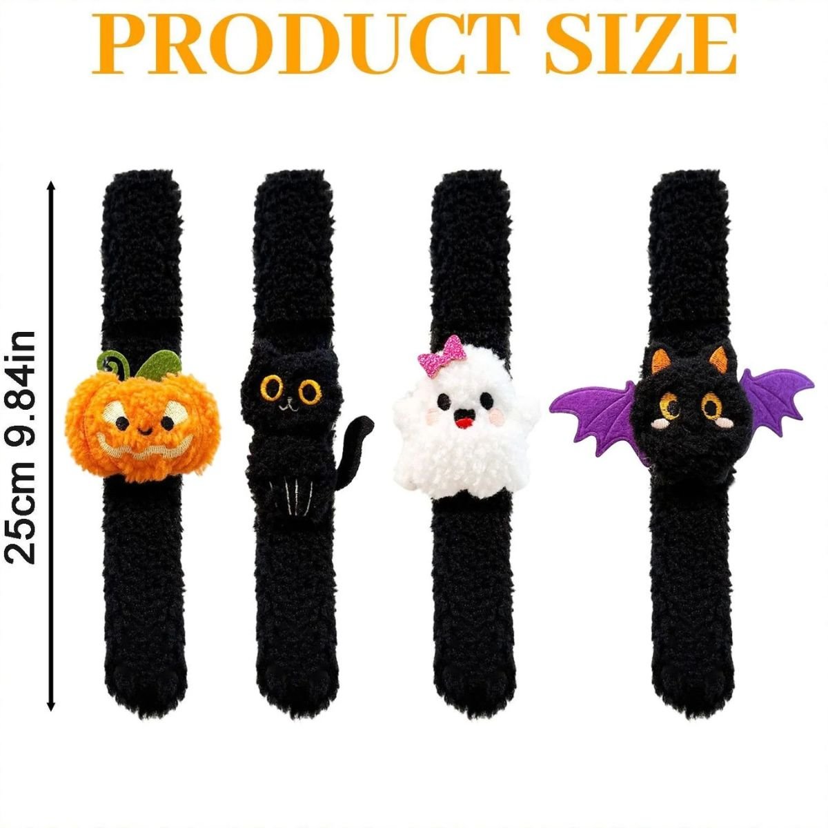 Feather & Fawn Halloween Snap Bracelet | Pumpkin, Ghost, Cat, or Bat Design Halloween