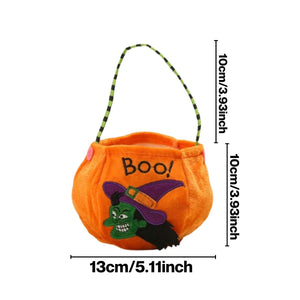 Feather & Fawn Halloween Velvet Trick - or - Treat Bag | Pumpkin, Witch & Vampire Designs Halloween