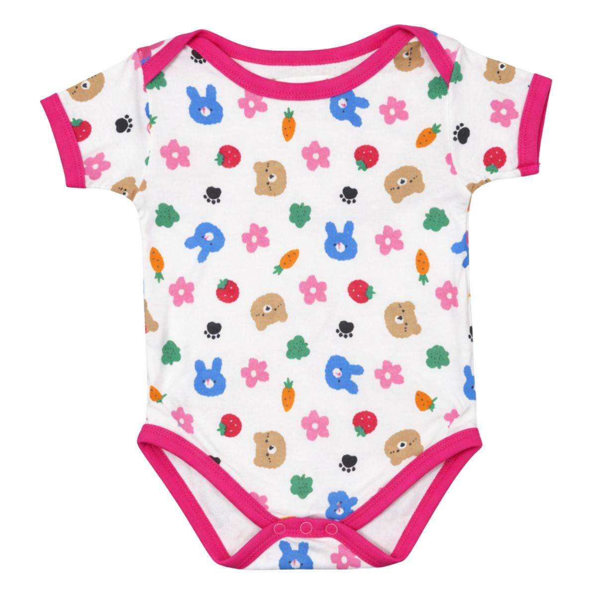 Feather & Fawn Hopscotch short sleeve baby bodysuit with nautical prints