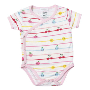Feather & Fawn short sleeve baby bodysuit with nautical prints