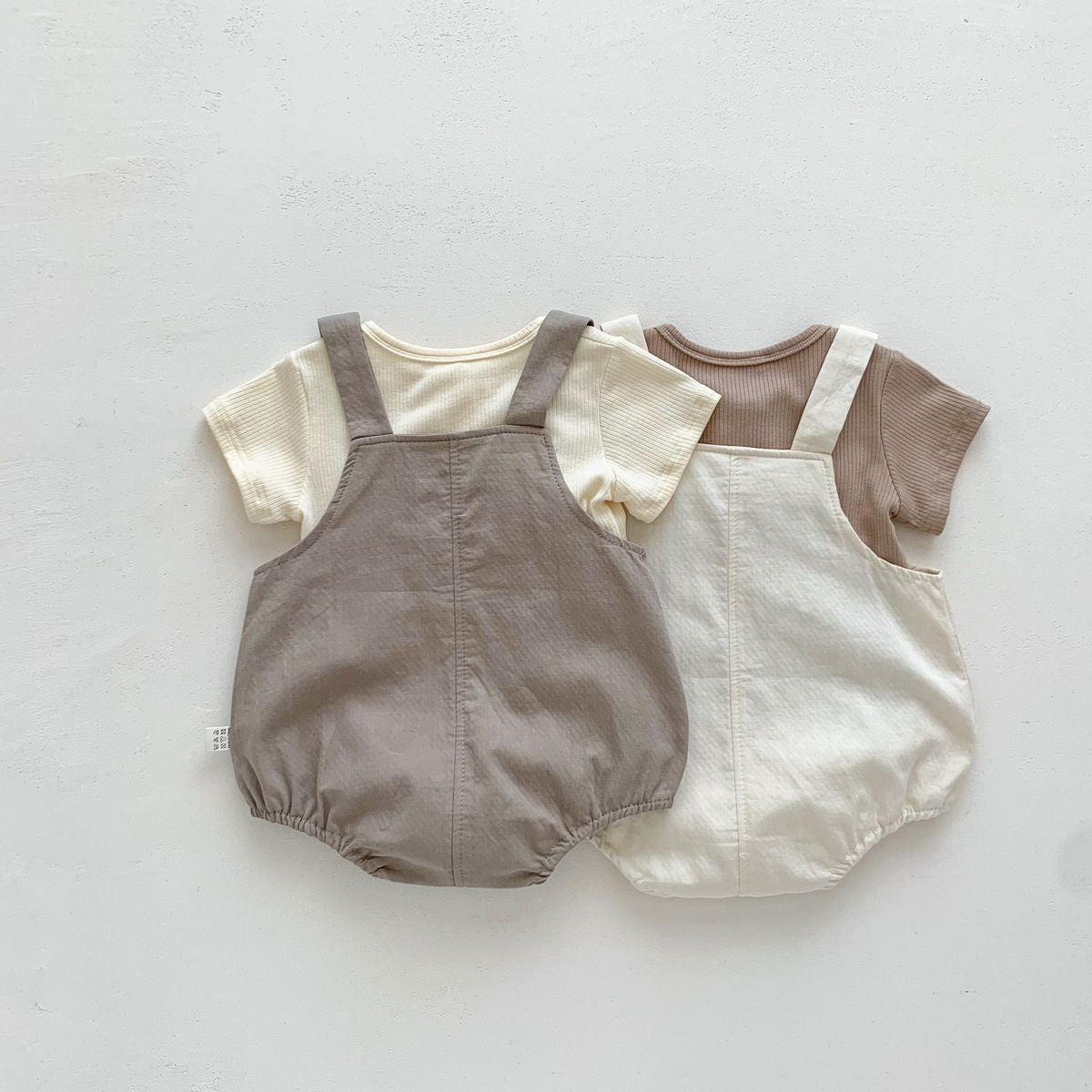 Feather & Fawn Mignon Bear Overall Romper Baby Clothes