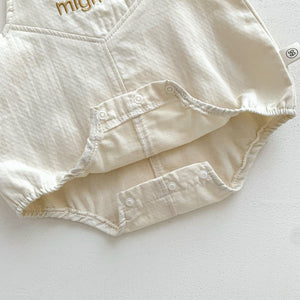 Feather & Fawn Mignon Bear Overall Romper Baby Clothes