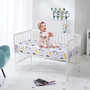 Feather & Fawn Snug & Safe Cotton Waterproof Fitted Sheets For Cots & Bassinets Fitted Sheet