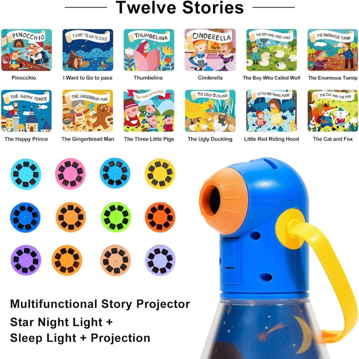 GlowlyGlowly Magical Storybook Projector 12 - Story Bedtime Torch & Night LightNight Light Projector - Babies Mart Australia