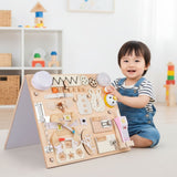 Kidst Large Montessori Wooden Busy Board Collection - Fine Motor Skills & Sensory Toys Montessori Toys