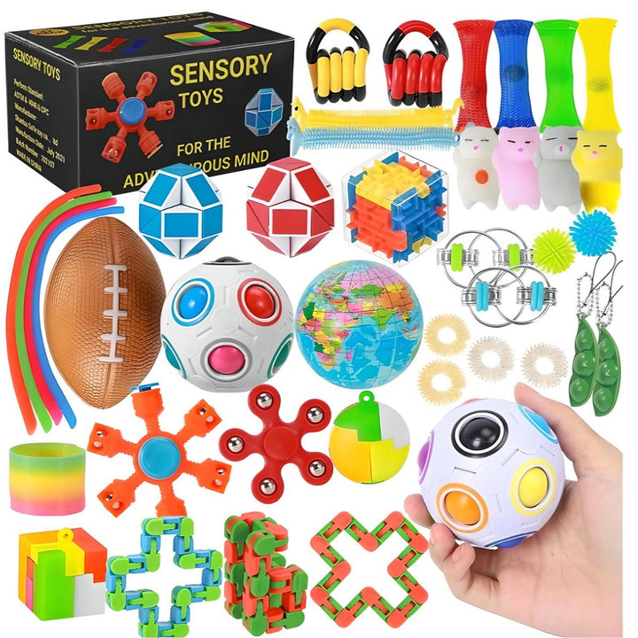 KidstKidst 72 - Piece Fidget Sensory Toy Set - Stress Relief & Focus for All AgesFidget Sensory Toys - Babies Mart Australia