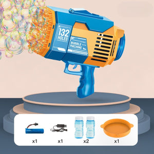KidstKidst Bubble Machine Bazooka Outdoor Bubble Blaster 132 holes RechargeableBubble Toys - Babies Mart Australia