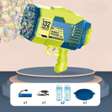 KidstKidst Bubble Machine Bazooka Outdoor Bubble Blaster 132 holes RechargeableBubble Toys - Babies Mart Australia