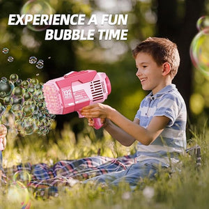 KidstKidst Bubble Machine Bazooka Outdoor Bubble Blaster 132 holes RechargeableBubble Toys - Babies Mart Australia
