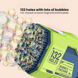 KidstKidst Bubble Machine Bazooka Outdoor Bubble Blaster 132 holes RechargeableBubble Toys - Babies Mart Australia