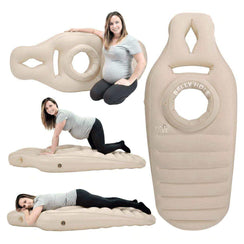 MaterniCare DreamBelly inflatable pregnancy pillow with belly recess