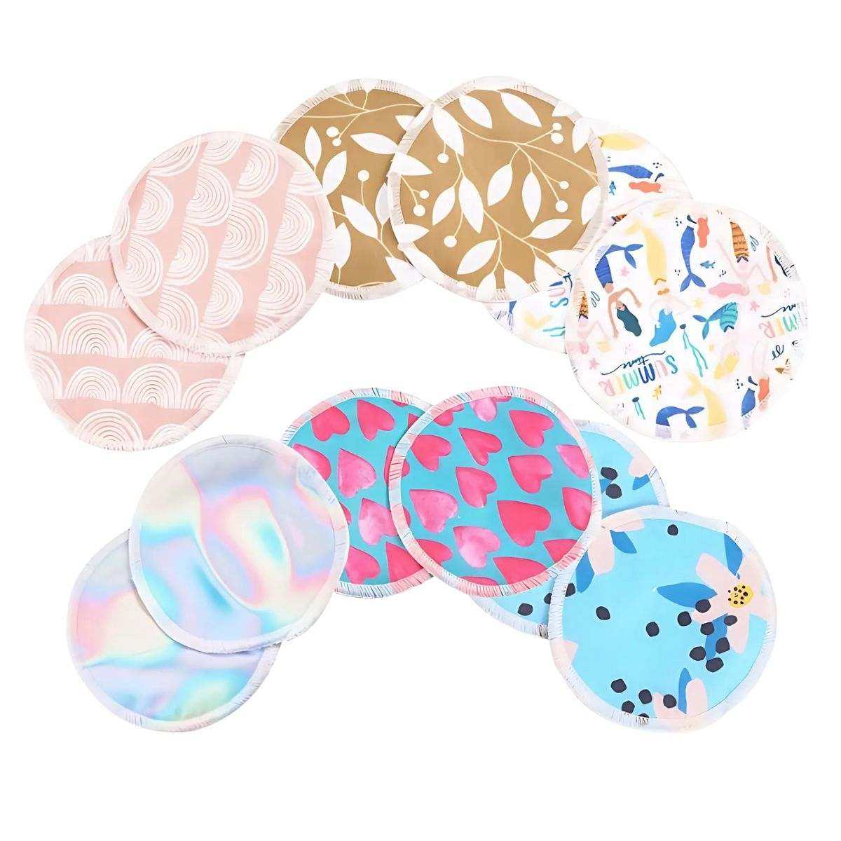 MaterniCare reusable bamboo nursing pads with laundry bag