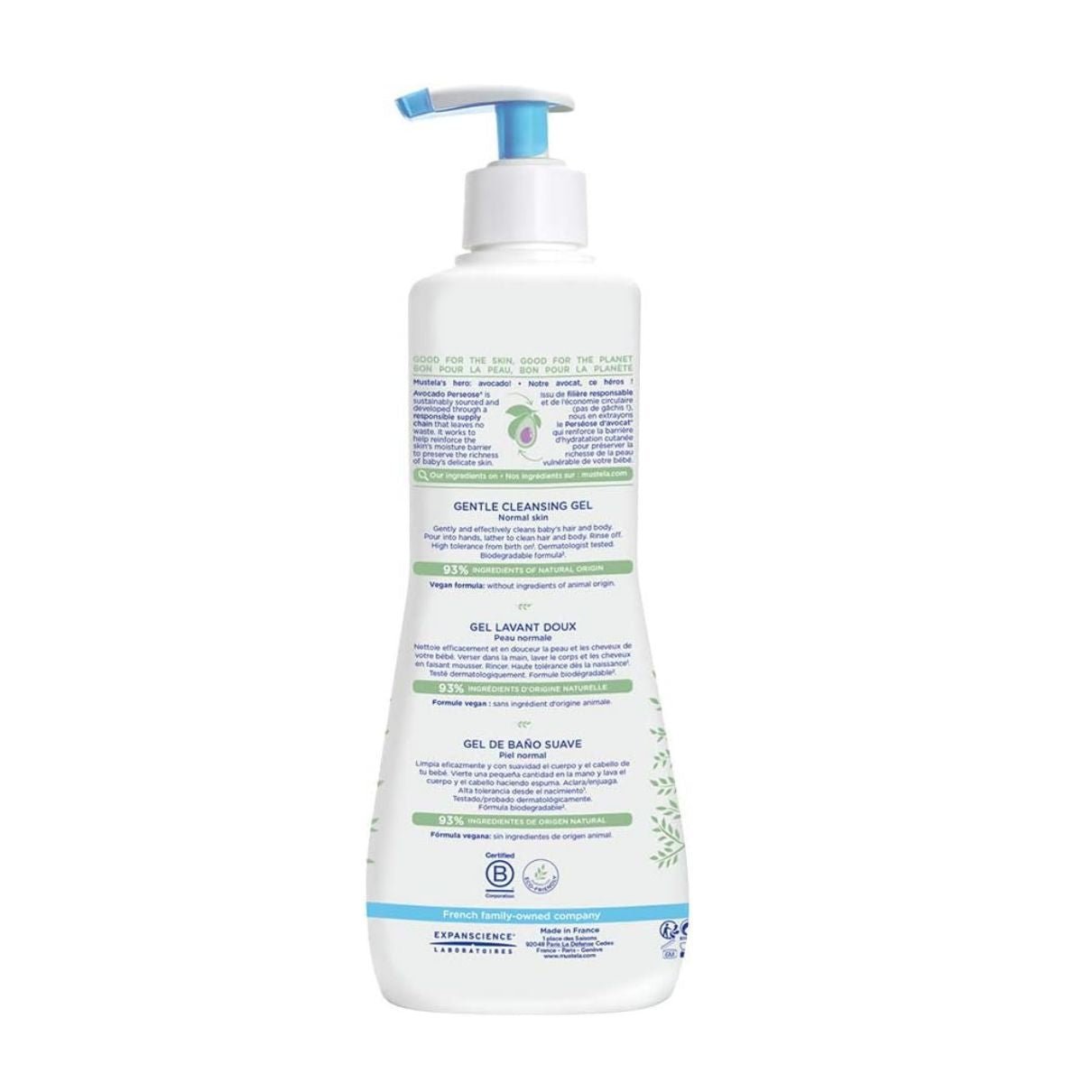 MustelaMustela Gentle Cleansing Gel (500ml)Baby Skincare - Babies Mart Australia