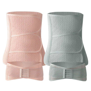 MaterniCare ReShape postpartum belly band 2-piece cotton set with adjustable compression and pelvic belt