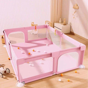 Toddly Explorer Max large baby playpen with mesh walls and zip door