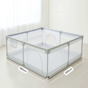 Toddly Explorer Max baby playpen with mesh walls and zip door