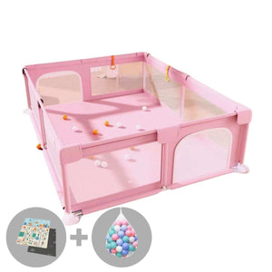Toddly Explorer Max large baby playpen with mesh sides and zip door