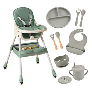 Toddly FlexiGrow 4 - in - 1 Baby High Chair Upgraded with Enhanced Safety High Chair