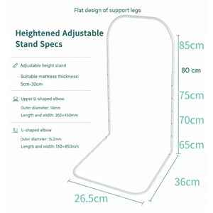 Toddly FoamGuard Toddler Bed Rail Adjustable Height, Soft & Easy Install Baby Bed Rails