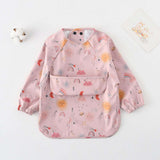 Toddly Long Sleeve Bib | Waterproof, Full - Coverage Smock for Babies & Toddlers Full Sleeves Bib