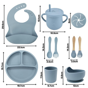 Toddly MealMate Silicone Feeding Set for Baby Led Weaning & Self Feeding Silicone Feeding Set