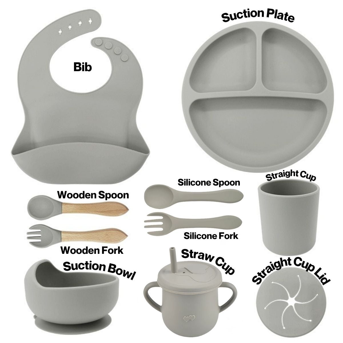 Toddly MealMate Silicone Feeding Set for Baby Led Weaning & Self Feeding Silicone Feeding Set