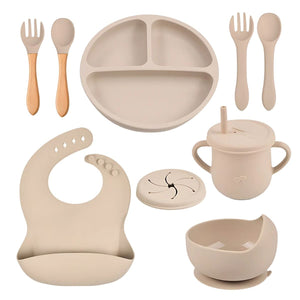 Toddly MealMate Silicone Feeding Set for Baby Led Weaning & Self Feeding Silicone Feeding Set