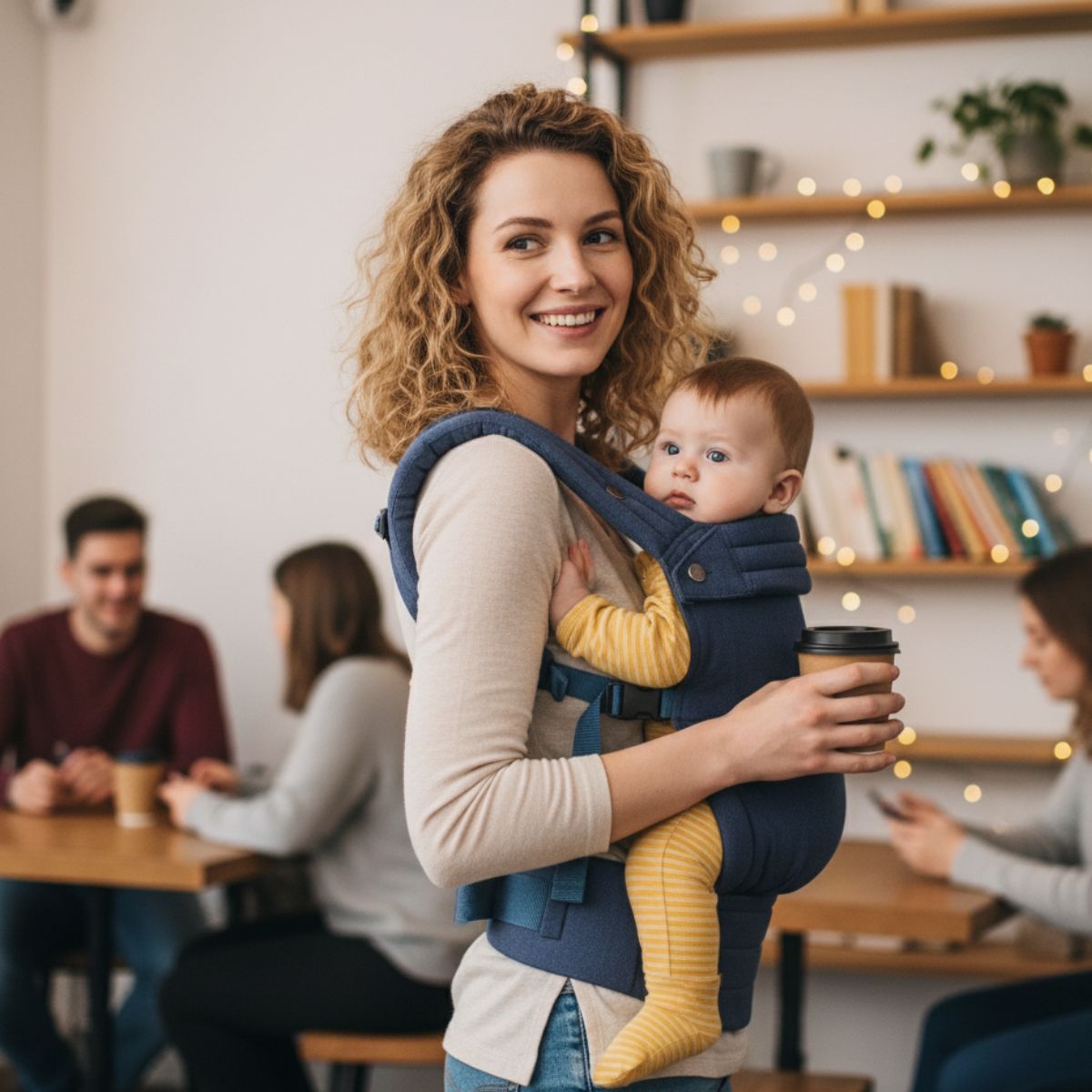 Toddly SnugNest Baby Carrier IHDI - Approved Cotton - Linen Blend | Ergonomic Hip Healthy Position Baby Carriers