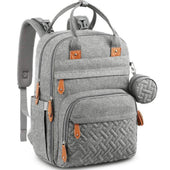 Toddly Urban Ease Series waterproof diaper bag with multiple compartments and portable changing pad for baby essentials