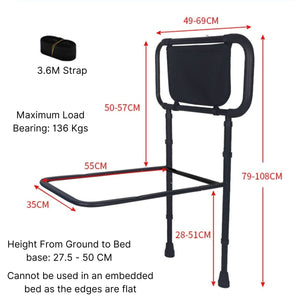 ToddlyMaterniCare ElderGuard Elderly Bed Rails With Adjustable Handrail for SeniorsBed Rails - Babies Mart Australia