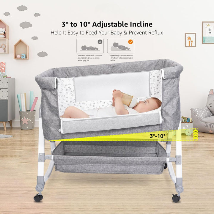 ToddlyToddly CuddleCrib 3 - in - 1 Baby Bassinet with Adjustable Height & Rocking CradleBaby Bassinet - Babies Mart Australia