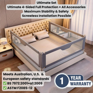 ToddlyToddly DreamGuard Adjustable Bed Rail Sets for Secure & Peaceful NightsBaby Bed Rails - Babies Mart Australia