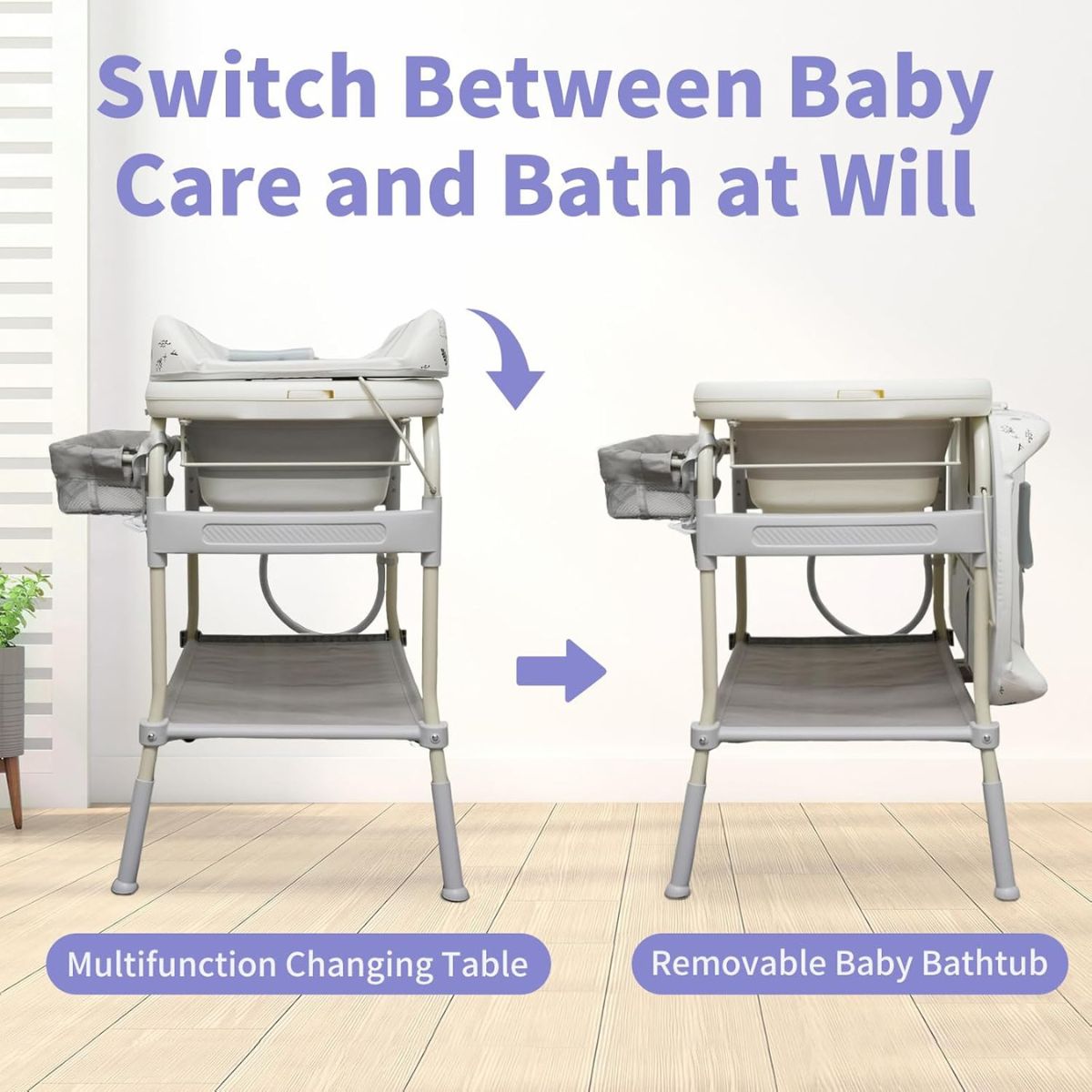 ToddlyToddly FlexiBathe – 2 - in - 1 Adjustable Baby Bathtub & Changing TableBaby Changing Table - Babies Mart Australia