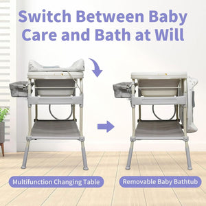 ToddlyToddly FlexiBathe – 2 - in - 1 Adjustable Baby Bathtub & Changing TableBaby Changing Table - Babies Mart Australia